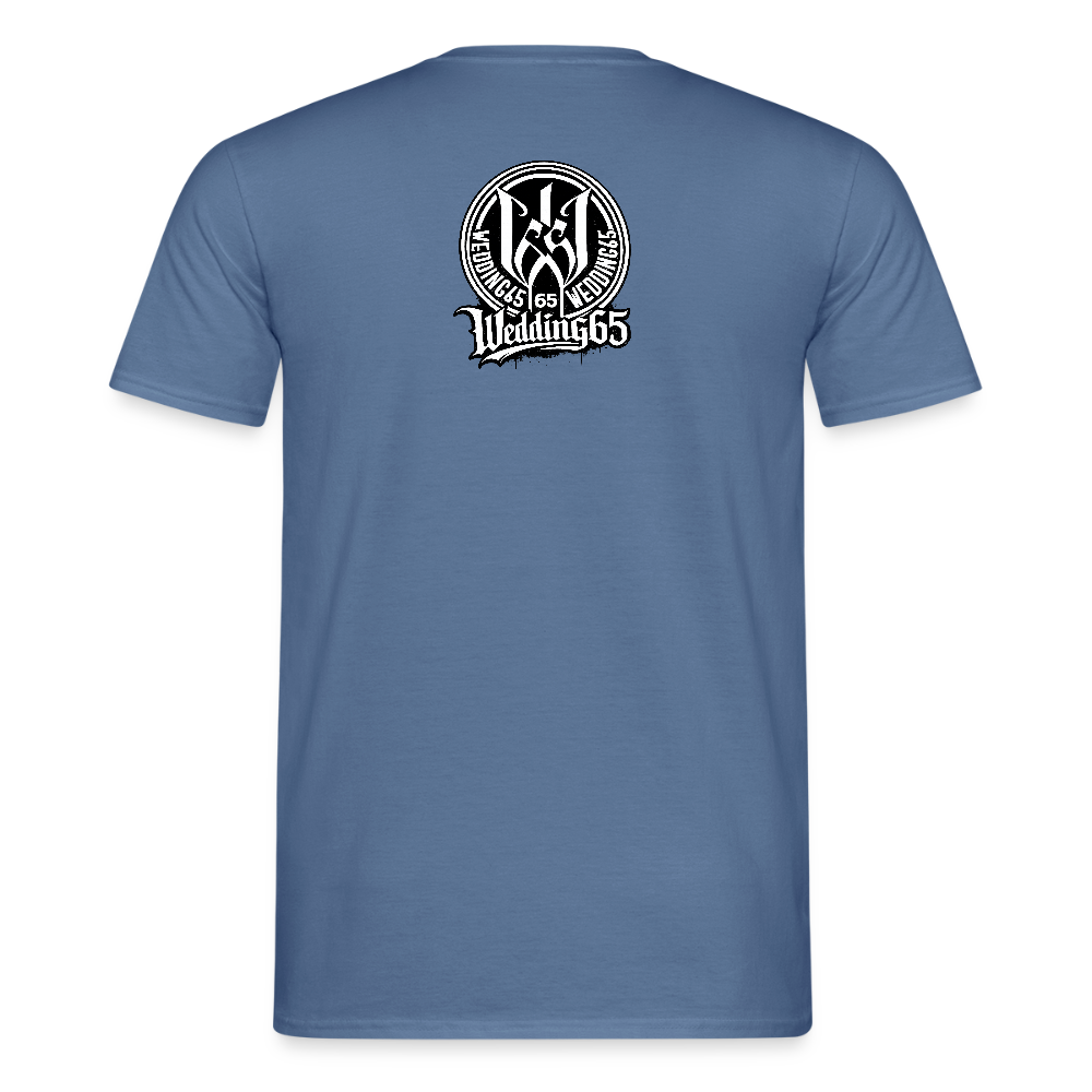 Red Black Wedding65 Männer T-Shirt - Taubenblau 