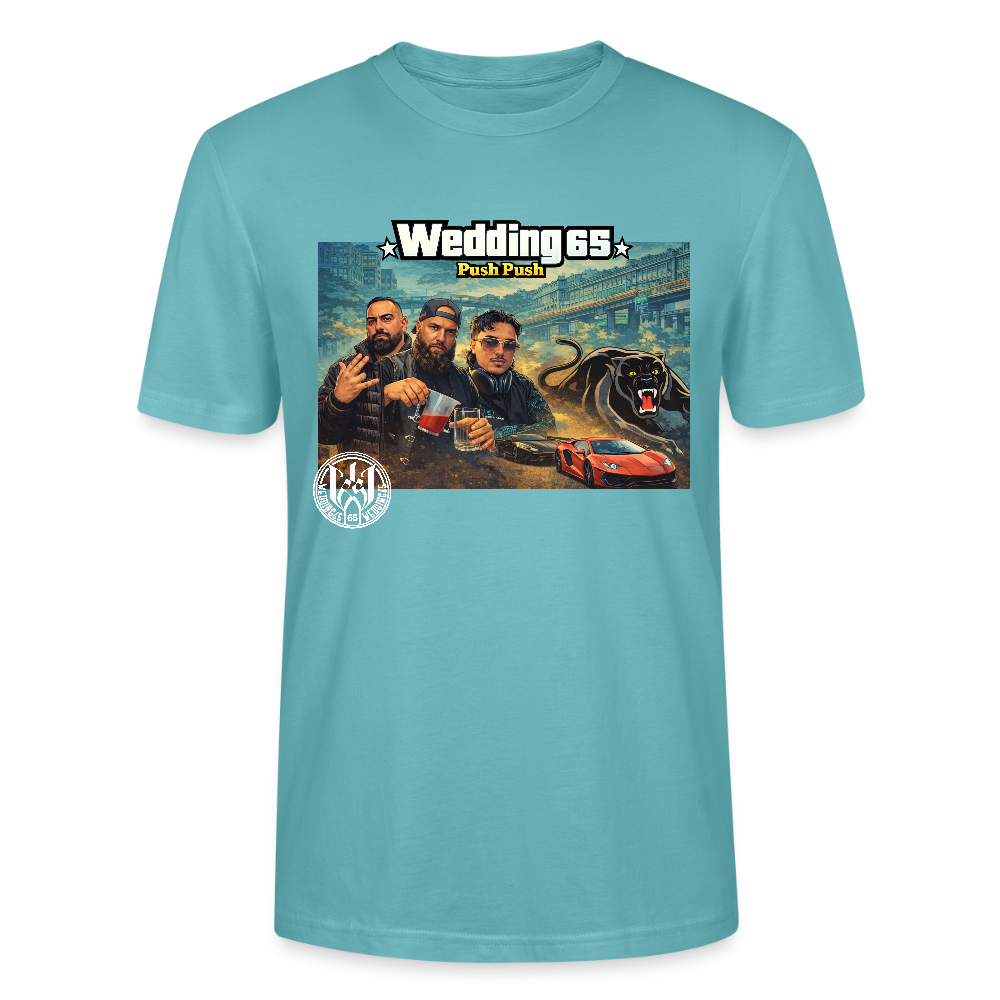 Push Wedding65 Stanley/Stella Unisex T-Shirt CRAFTER - Pastelltürkis