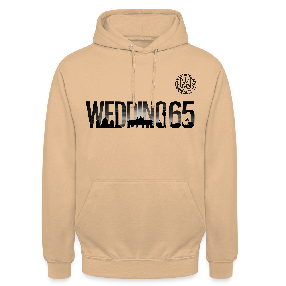 Wedding 65 Basic white Unisex Hoodie - Pfirsich