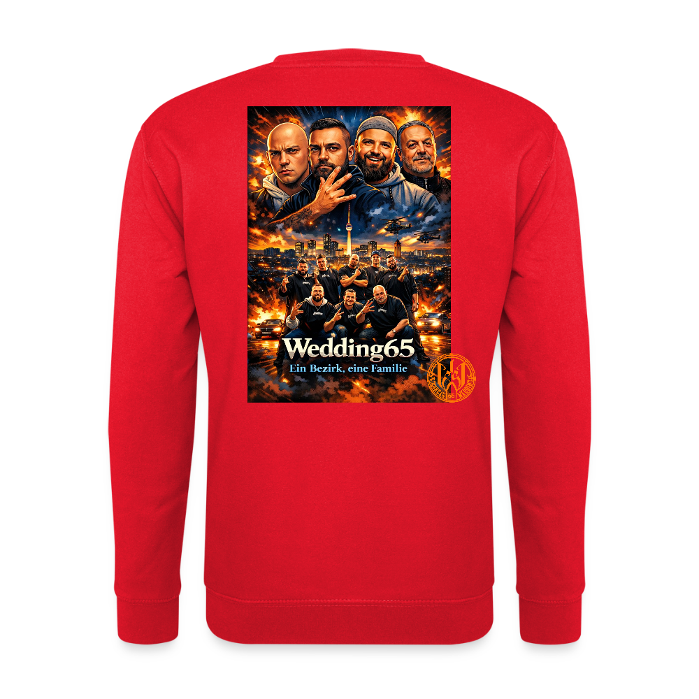 Wedding65 Familia Unisex Pullover - Rot