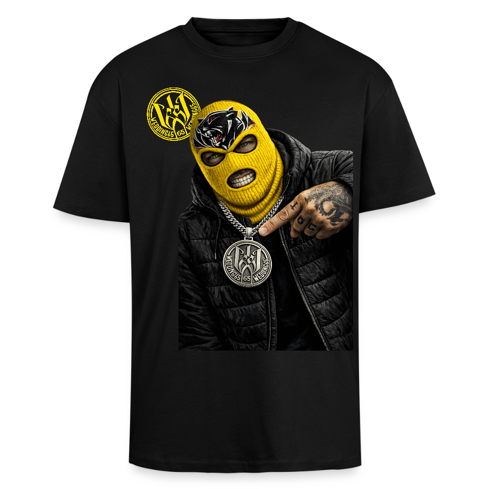 Yellow Wedding65 Heavy Oversize T-Shirt - Schwarz