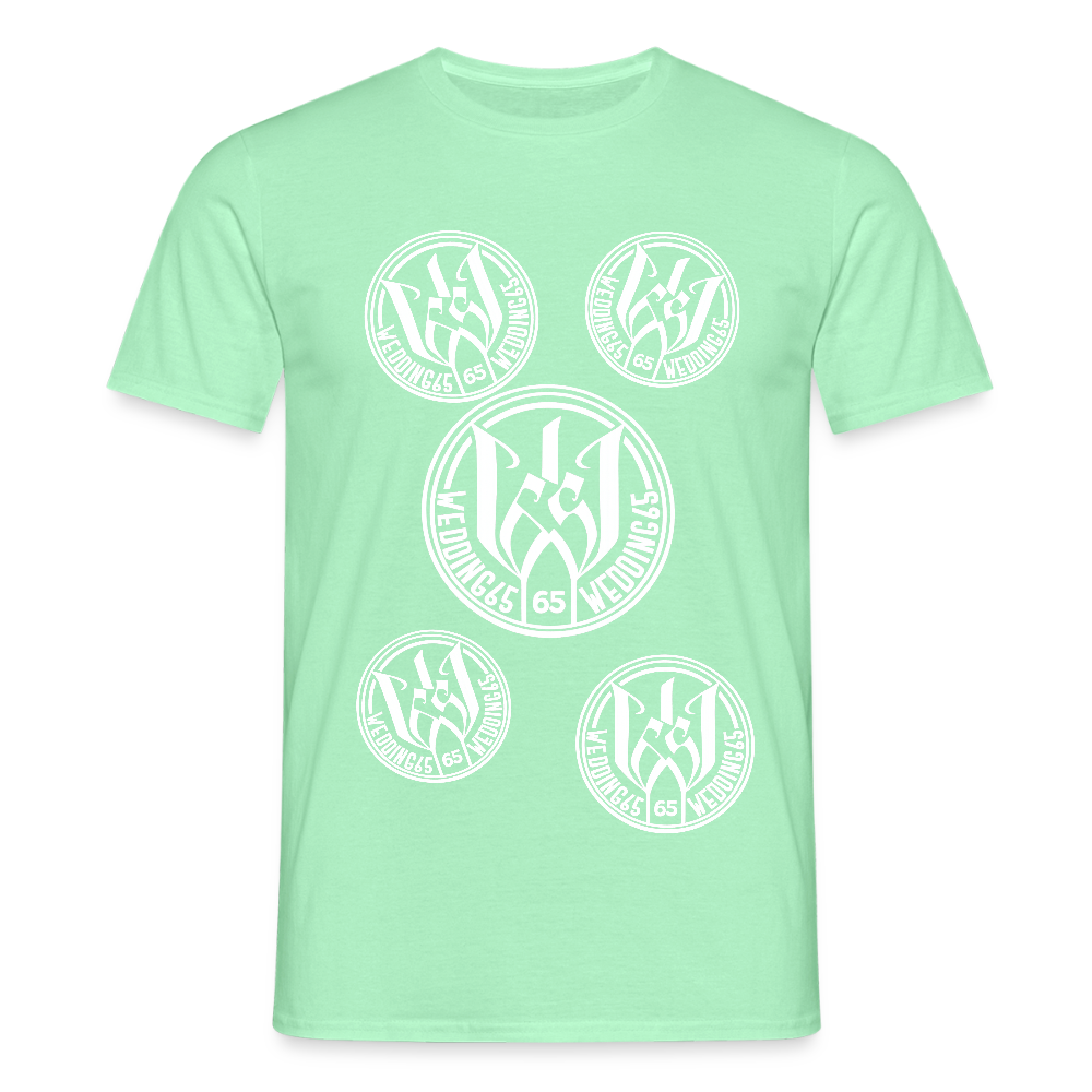 Black logo Shirt Wedding65 Männer T-Shirt - Mintgrün