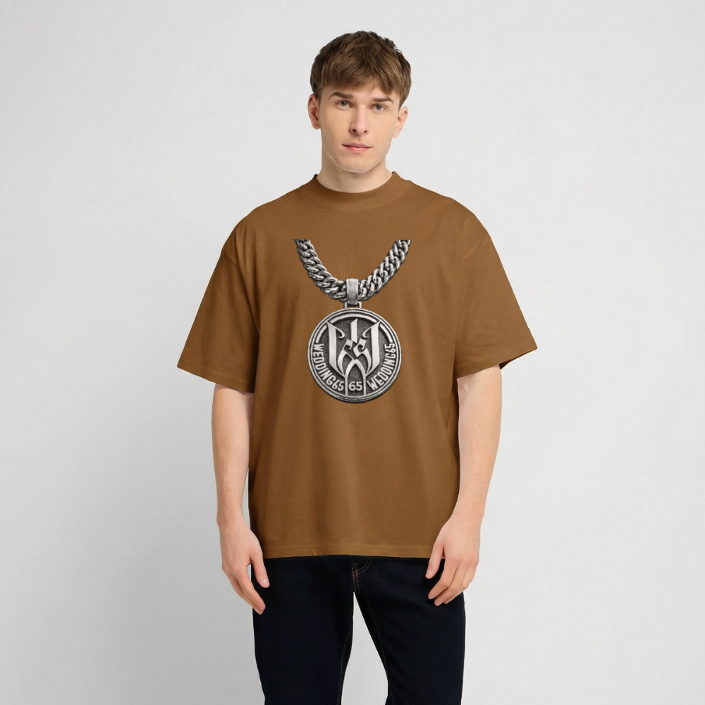 Wedding65 Kette Heavy Oversize T-Shirt - Toffee