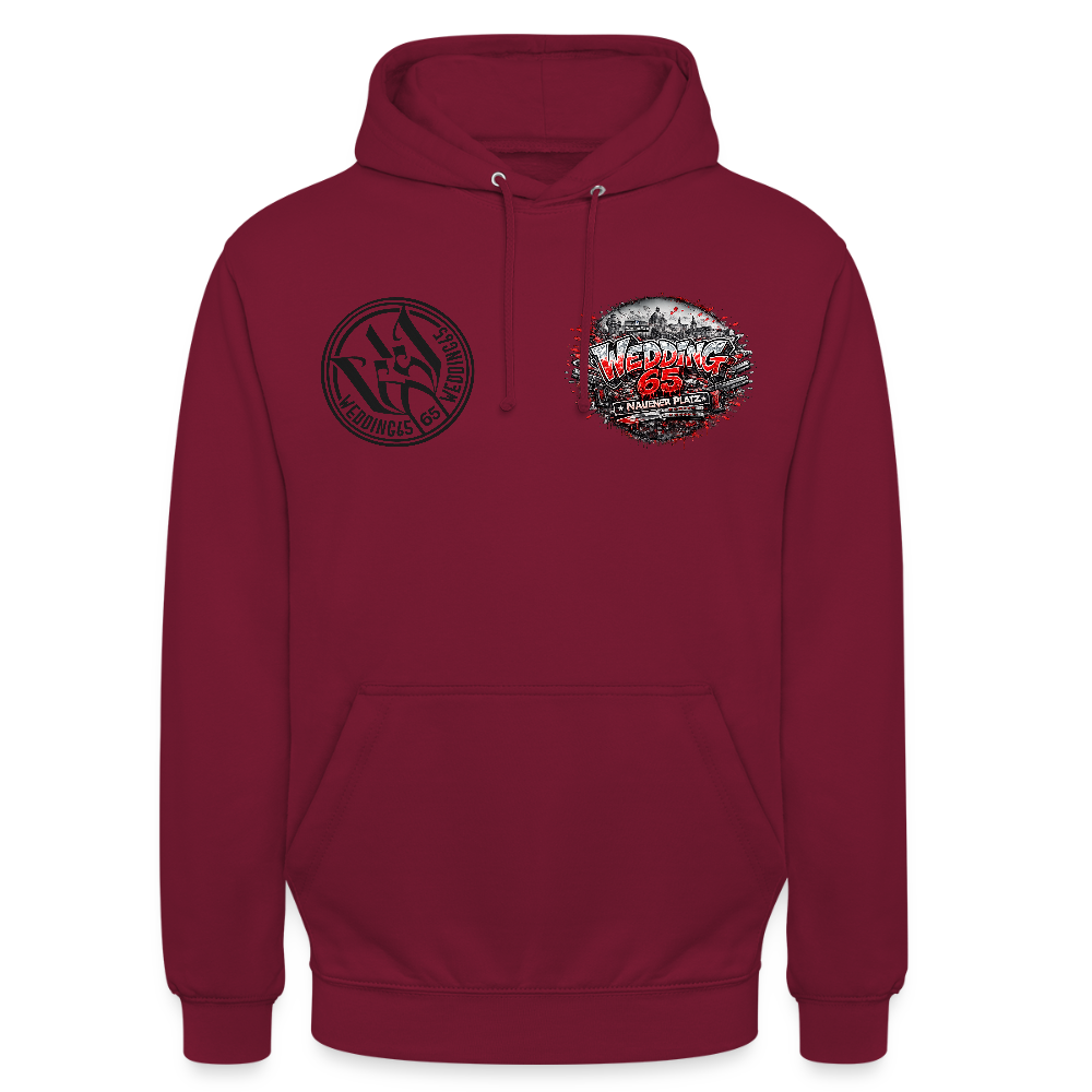 Berlin Wedding 65 Nauener Platz Unisex Hoodie - Bordeaux