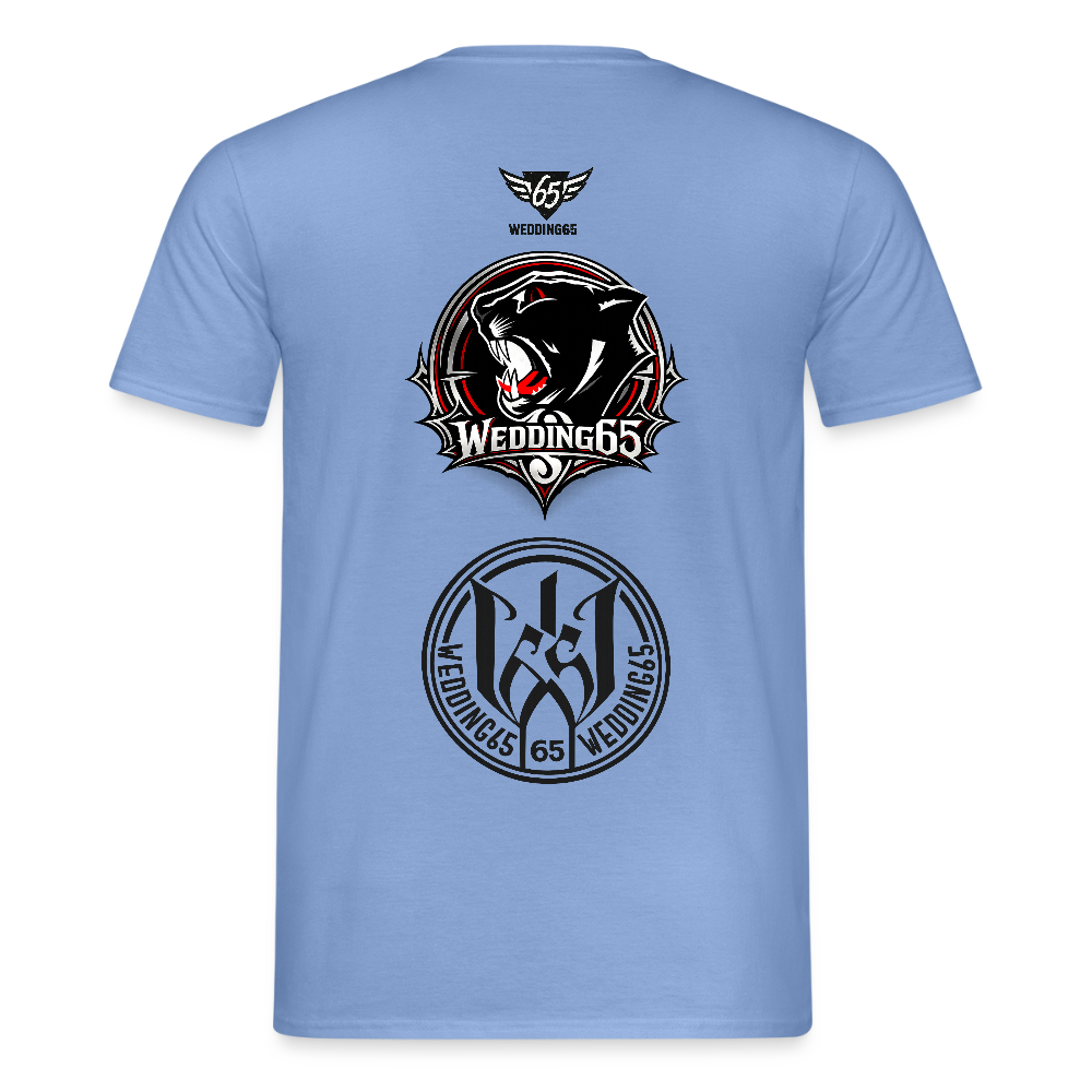 3 Logo's Wedding65 Männer T-Shirt - Carolina Blue