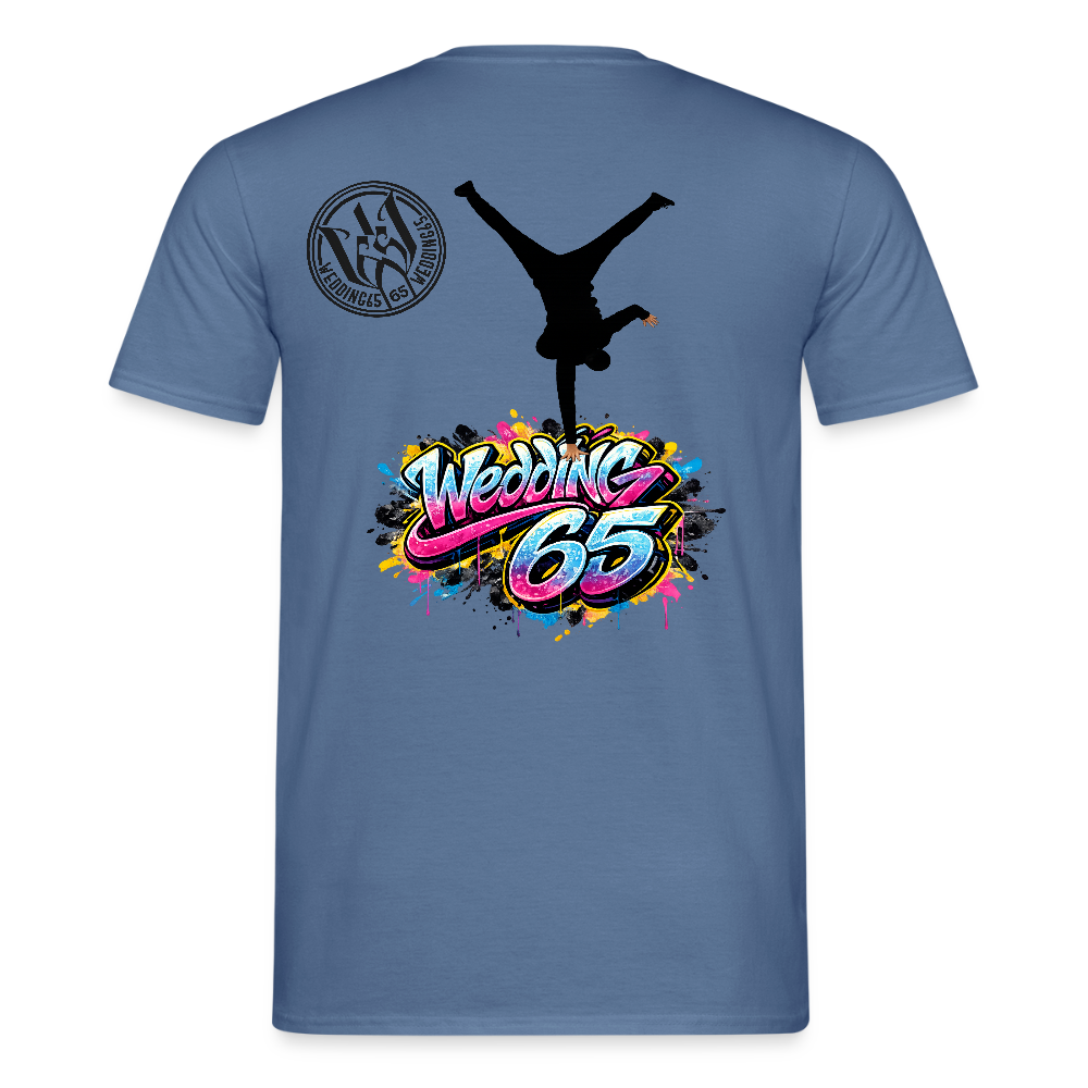 Männer Neon Wedding 65 T-Shirt - Taubenblau 