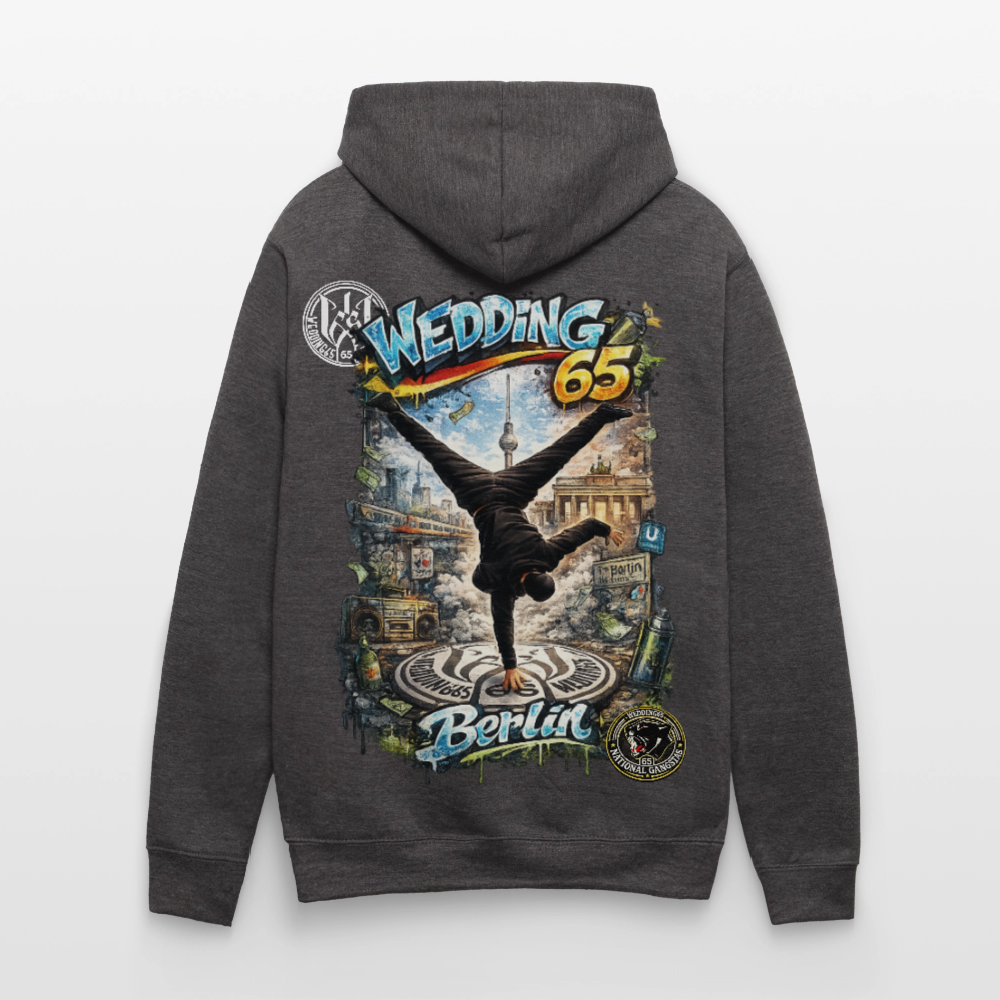 Wedding65 Kombo Kontrast-Hoodie - Anthrazit/Schwarz