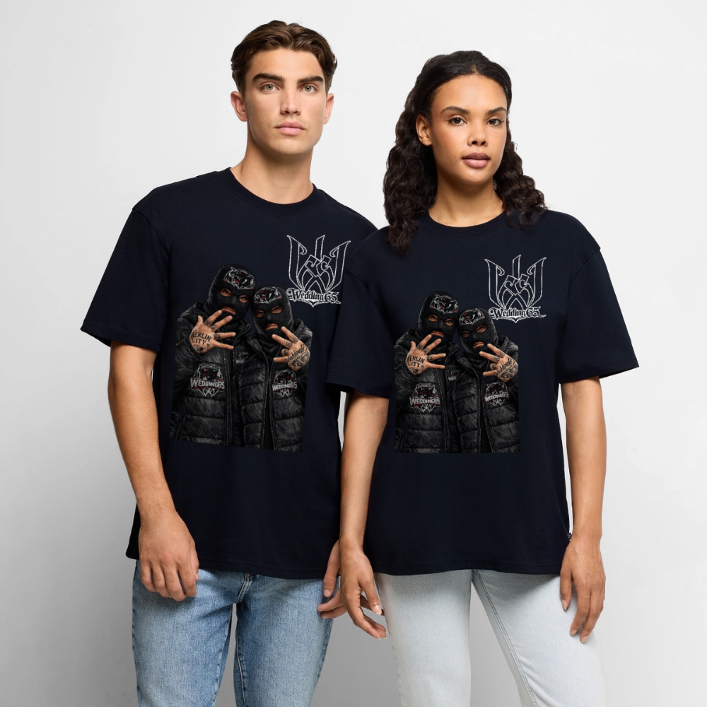 2 OG's Wedding65 Unisex Premium Oversized Bio T-Shirt - Navy