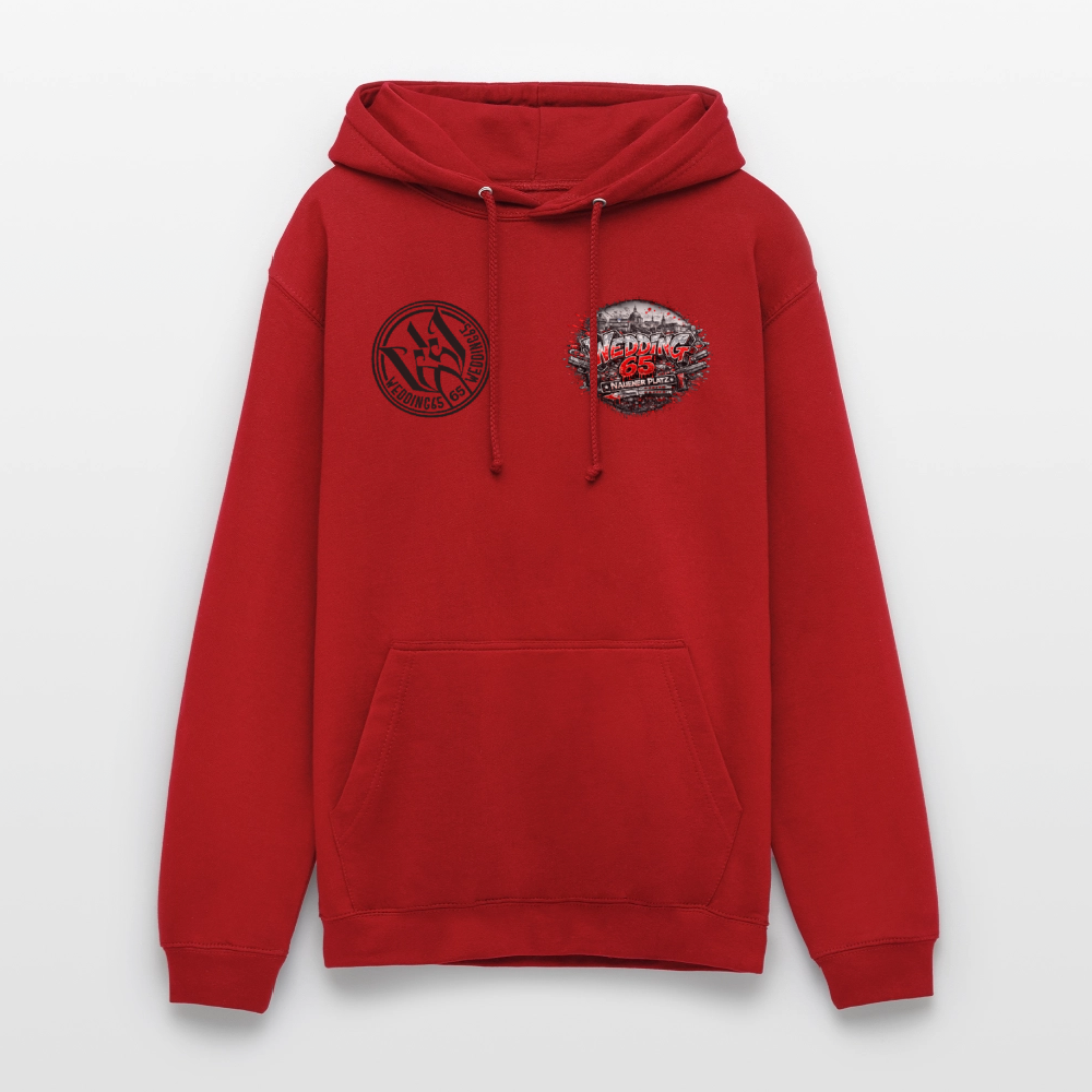 Berlin Wedding 65 Nauener Platz Unisex Hoodie - Rot