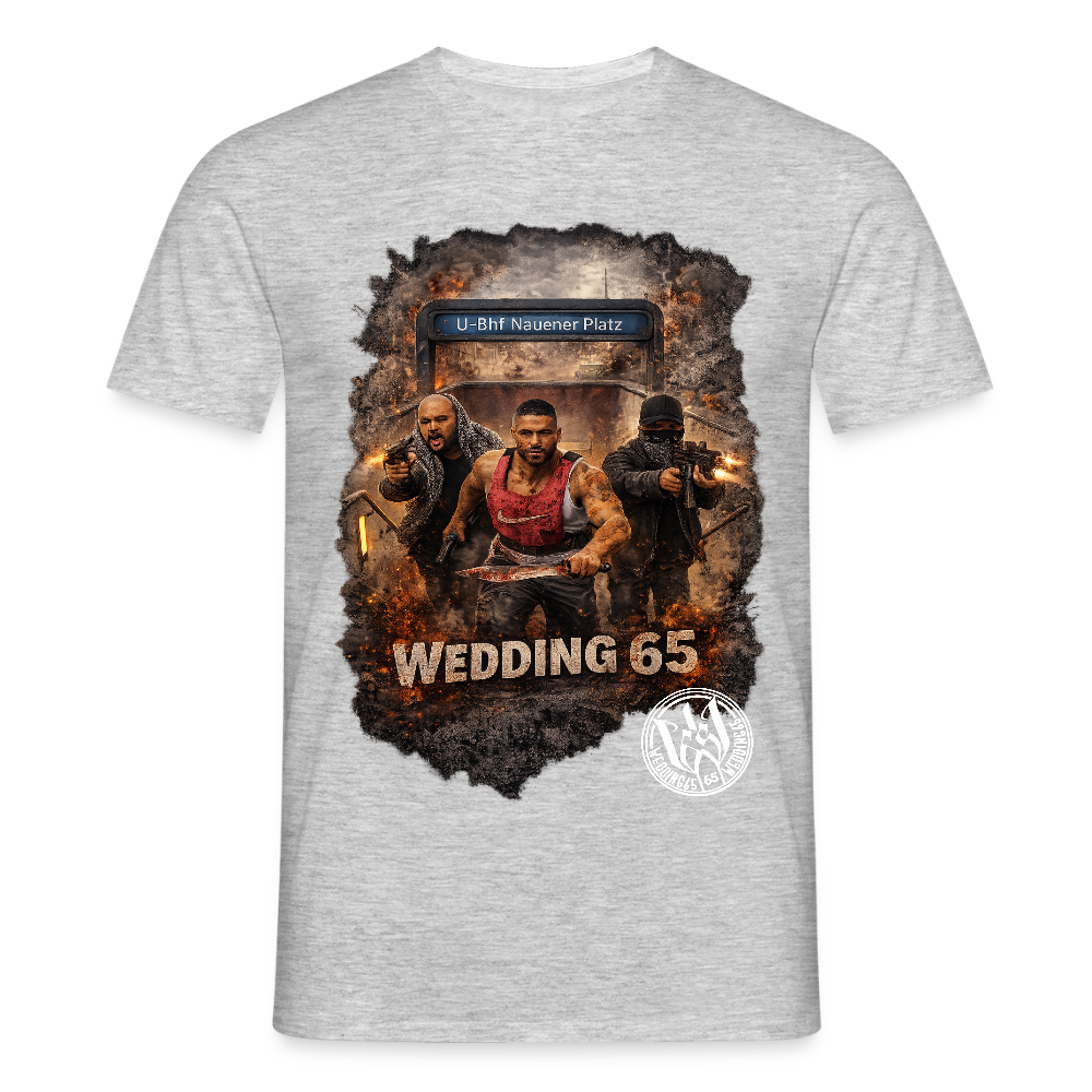 CS Wedding65 Männer T-Shirt - Grau meliert