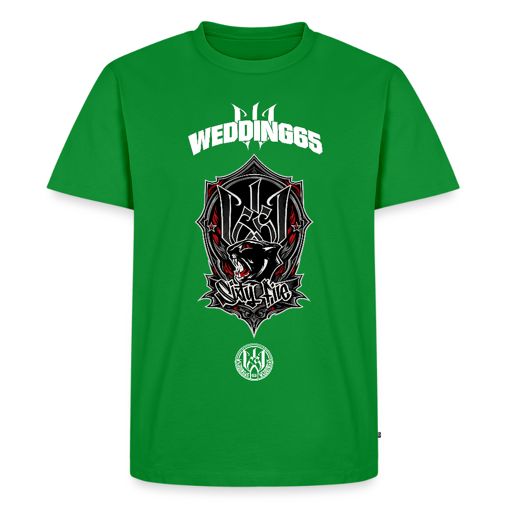 Red Panther Logo Wedding65 Männer Premium T-Shirt - Grün