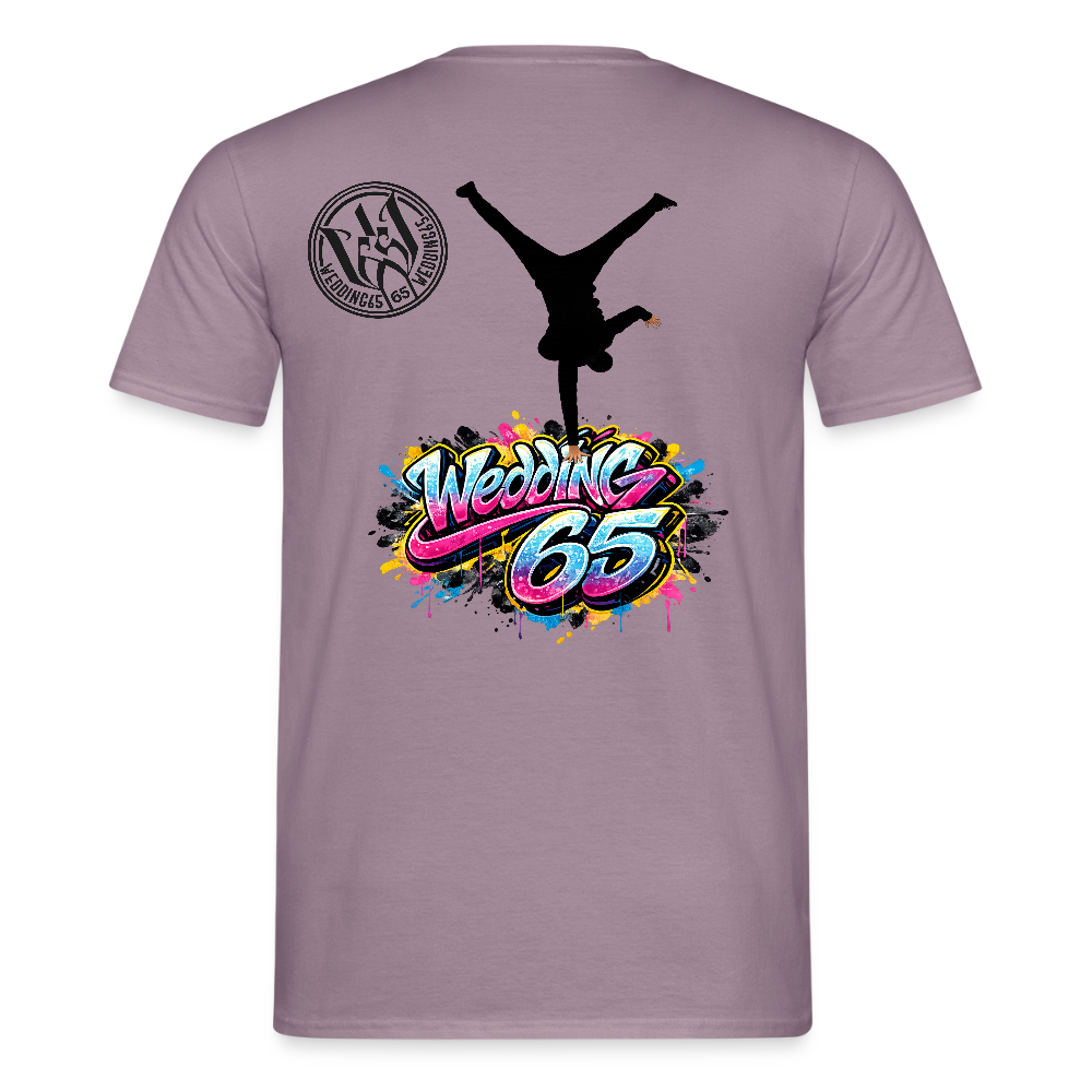 Männer Neon Wedding 65 T-Shirt - Lilagrau 