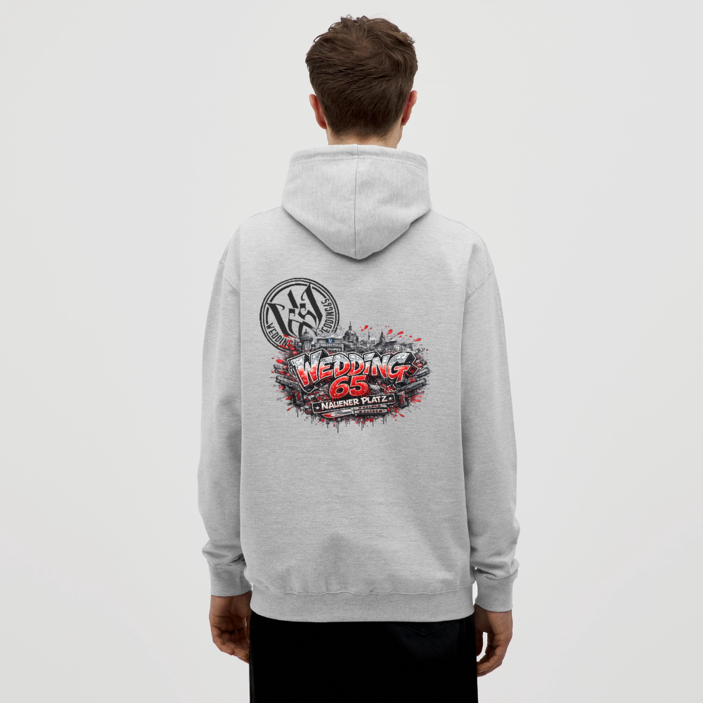 Berlin Wedding 65 Nauener Platz Unisex Hoodie - Hellgrau meliert