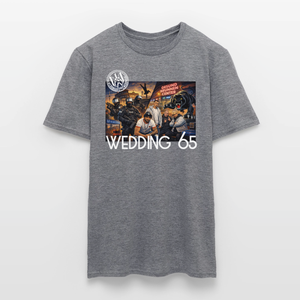Gang Shirt Gesundbrunnen Wedding 65 Männer T-Shirt - Graphit meliert
