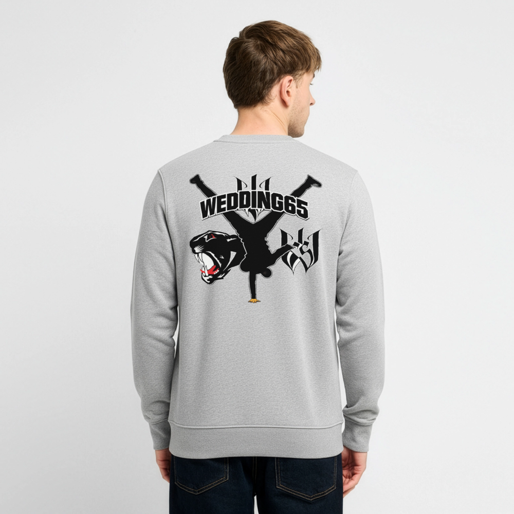 Mesutman Wedding65 Unisex Pullover - Weißgrau meliert