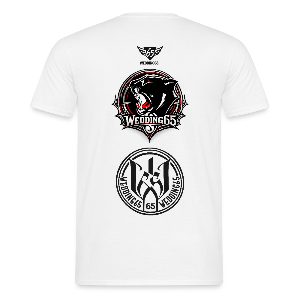 3 Logo's Wedding65 Männer T-Shirt - Weiß