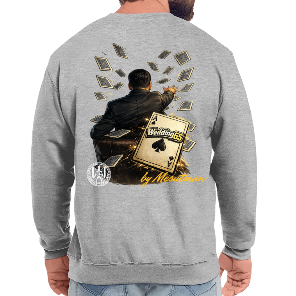 Magic Wedding 65 Mesutman Unisex Pullover - Weißgrau meliert