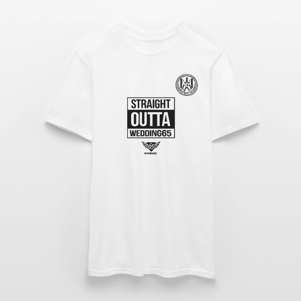 Straight Outta Wedding65 Männer T-Shirt - Weiß