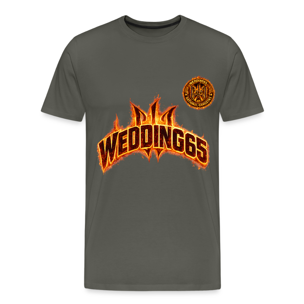 Flame 99 Wedding65 Männer Premium T-Shirt - Asphalt