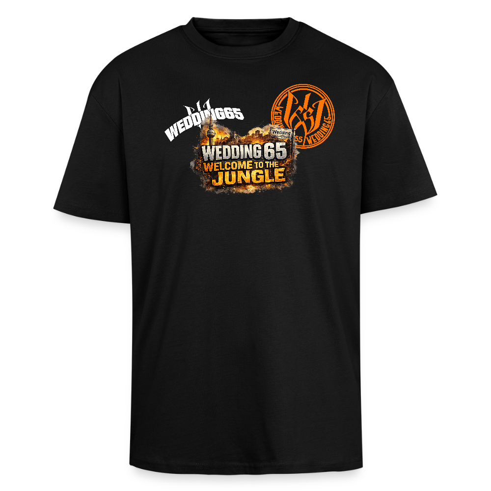 Jungle Wedding65 Heavy Oversize T-Shirt - Schwarz