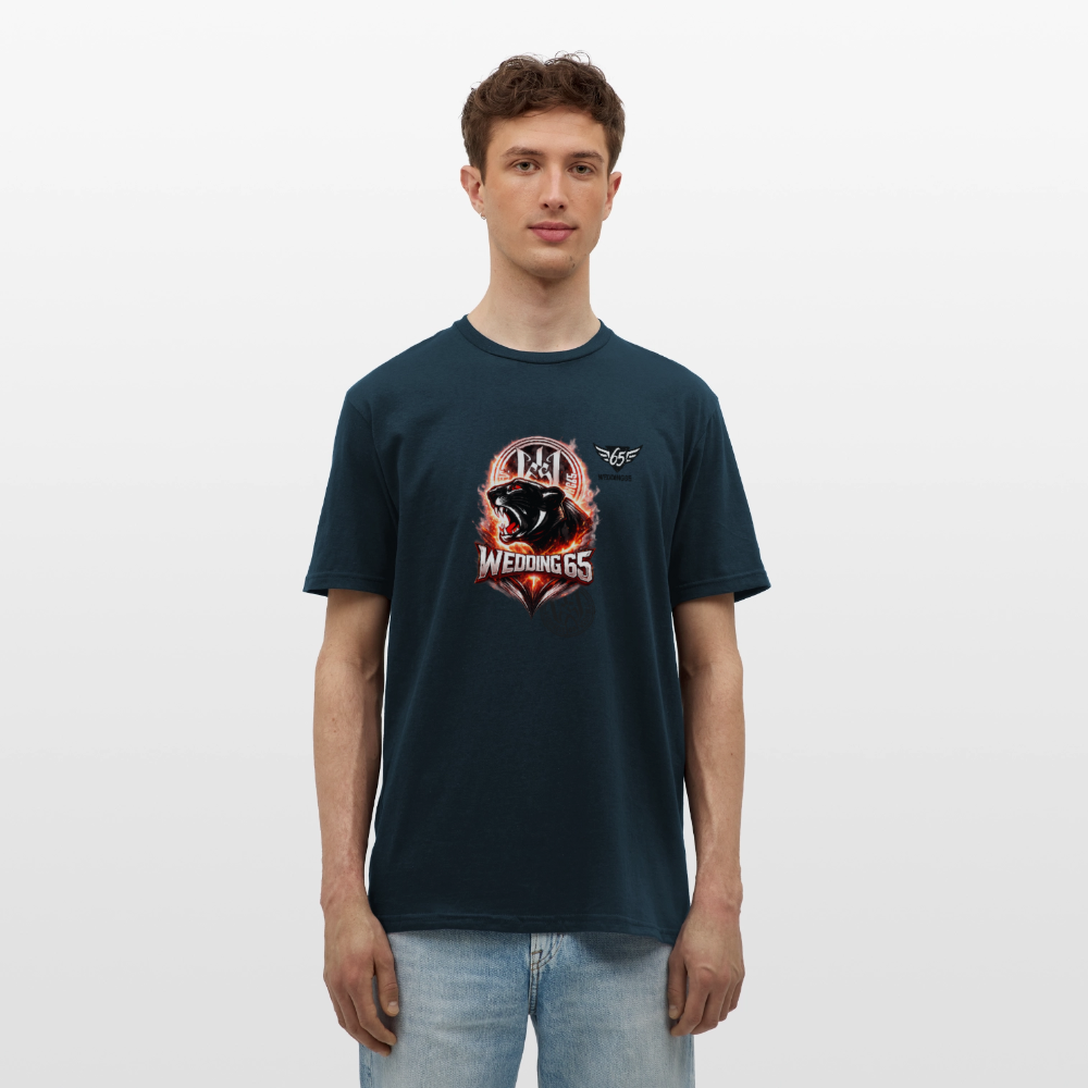 Fire Panther Wedding 65 Männer T-Shirt - Navy