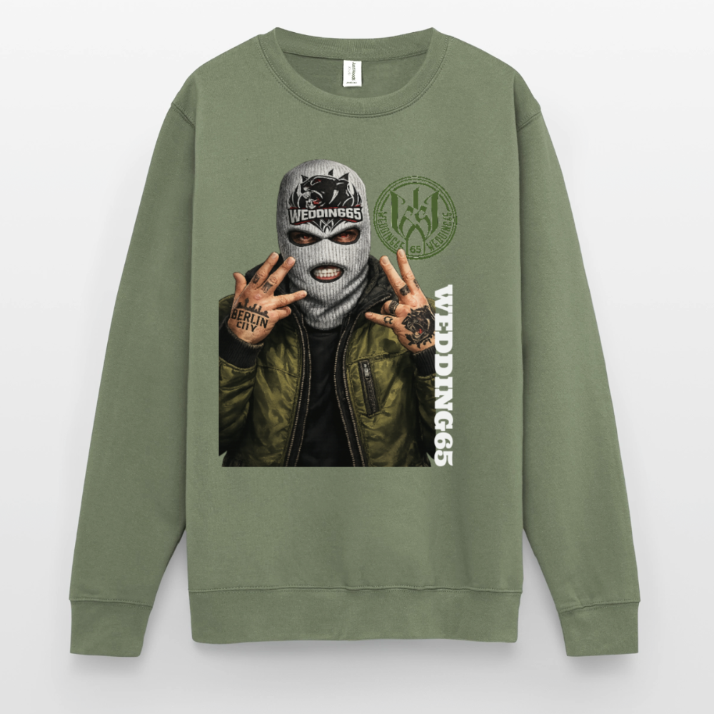 BC Green Wedding65 Unisex Pullover - Armeegrün
