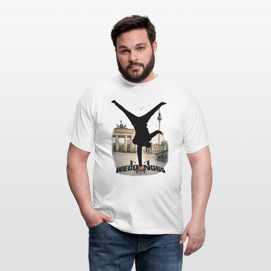 Berlin Sight Skyline Wedding 65 Männer T-Shirt - Weiß