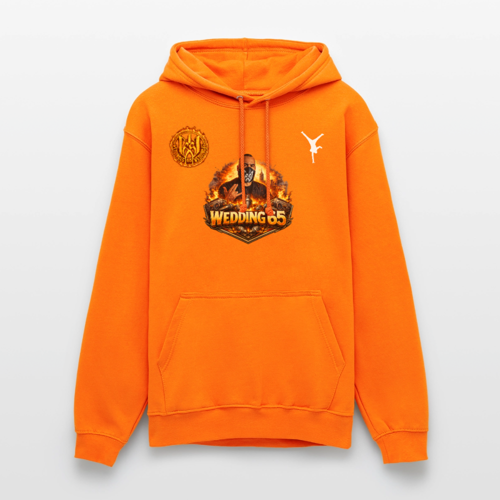 Fire Breakdance Wedding 65 Unisex Hoodie - Orange