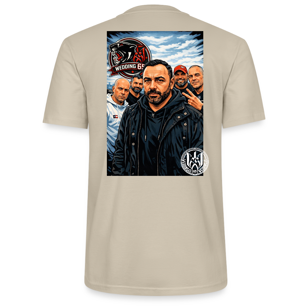 Red Panther Wedding65 Unisex T-Shirt CRAFTER - Beige