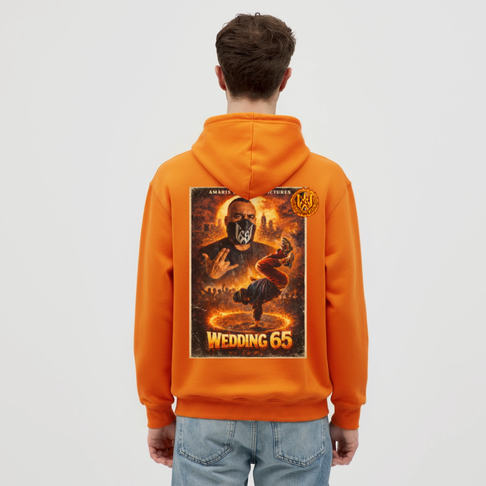 Fire Breakdance Wedding 65 Unisex Hoodie - Orange