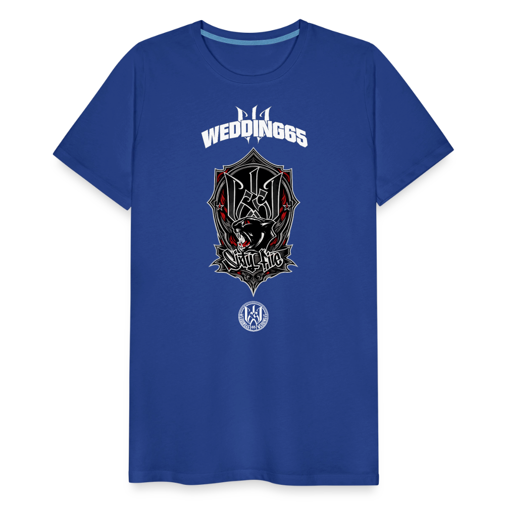 Red Panther Logo Wedding65 Männer Premium T-Shirt - Königsblau