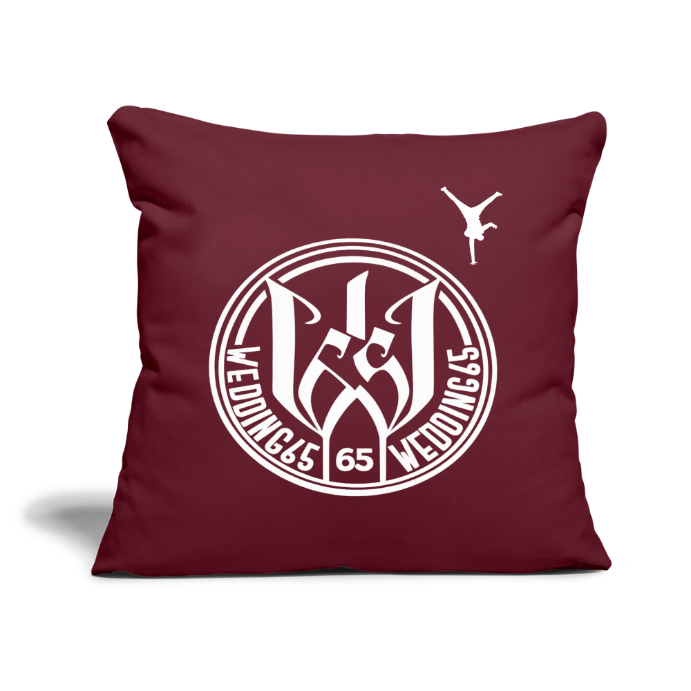 Original Wedding65 Sofakissenbezug 44 x 44 cm - Burgunderrot