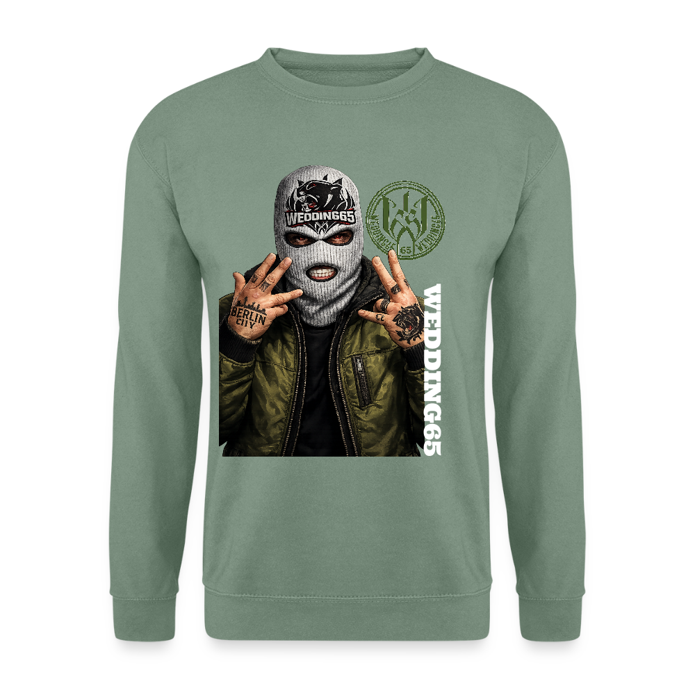 BC Green Wedding65 Unisex Pullover - Graugrün
