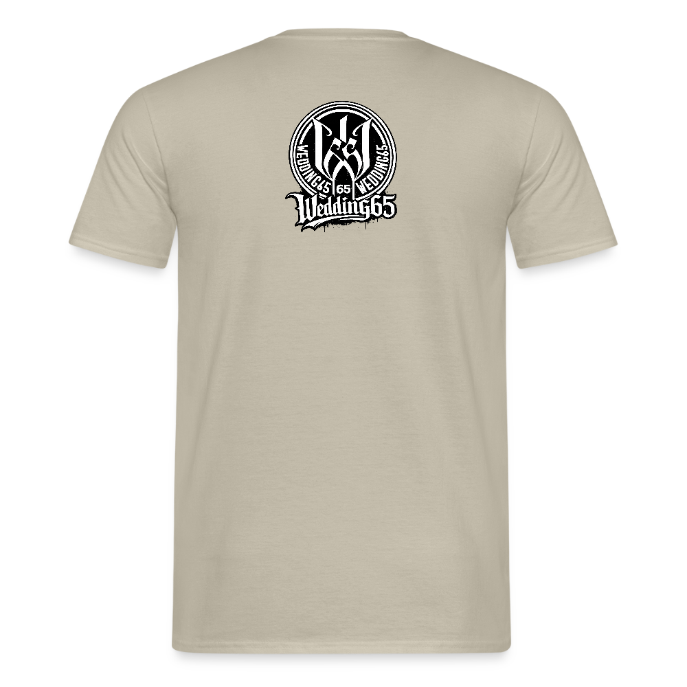 Red Black Wedding65 Männer T-Shirt - Sandbeige