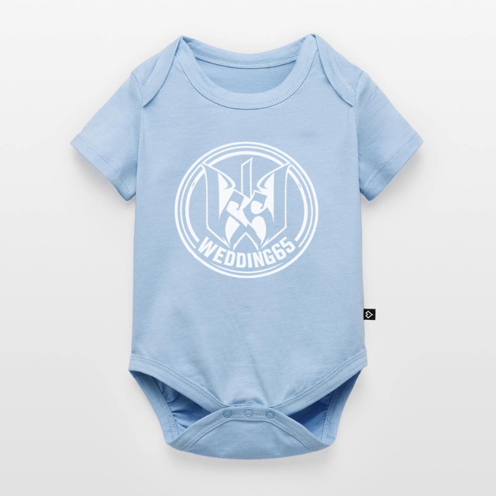 W65 Baby Bio-Kurzarm-Body - Hellblau