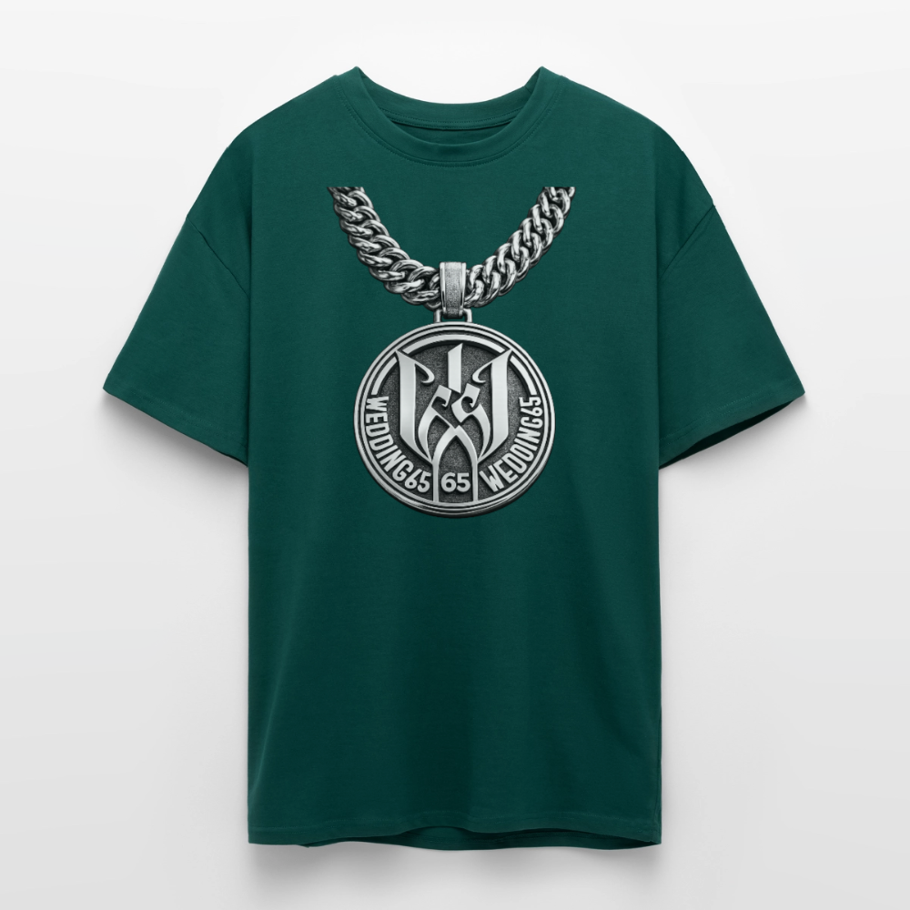 Wedding65 Kette Heavy Oversize T-Shirt - hunter Green