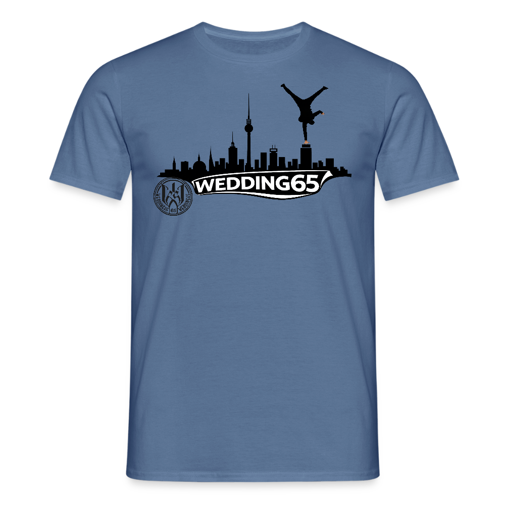 Mesutman Wedding Skyline 65 Männer T-Shirt - Taubenblau 