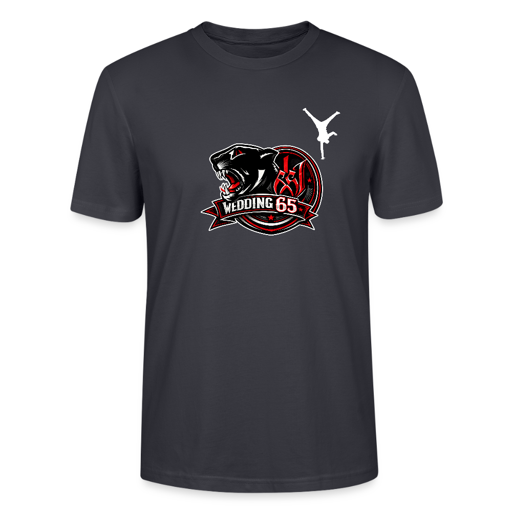 Red Panther Wedding65 Unisex T-Shirt CRAFTER - Dunkles Graublau