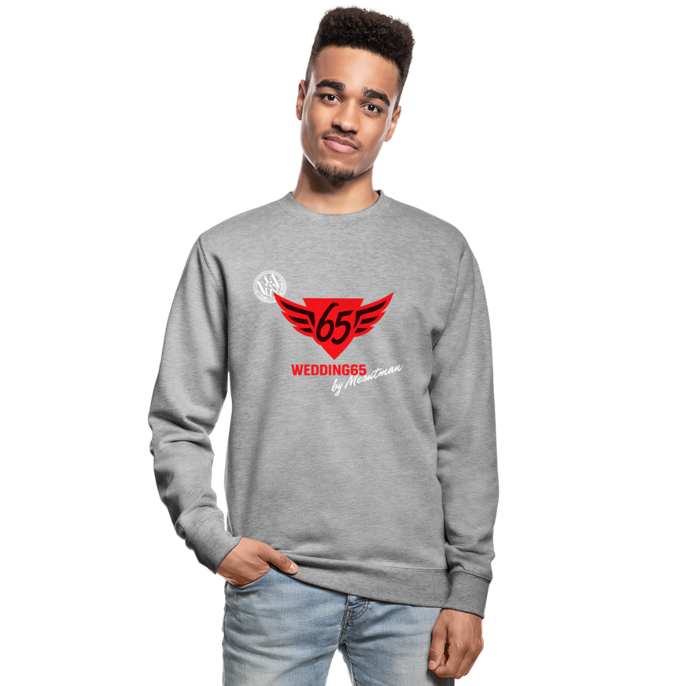 Wedding 65 Classic Berlin Unisex Pullover - Weißgrau meliert