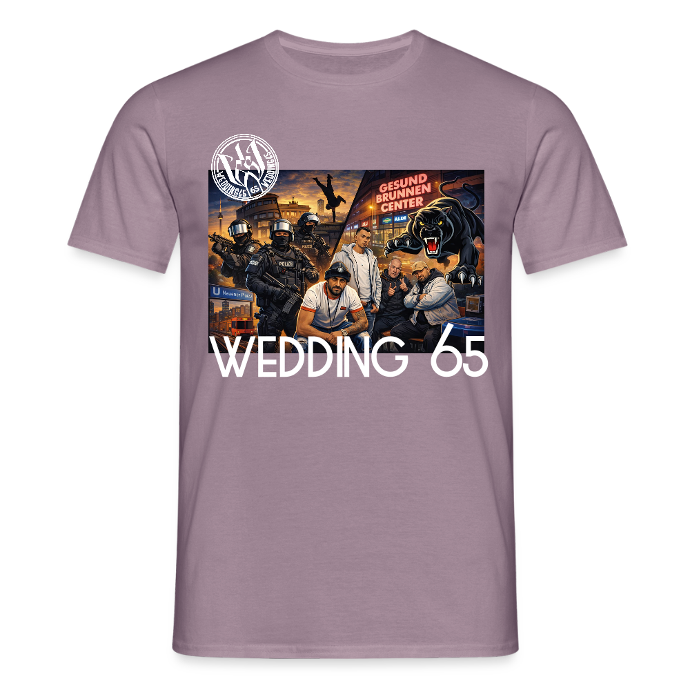Gang Shirt Gesundbrunnen Wedding 65 Männer T-Shirt - Lilagrau 