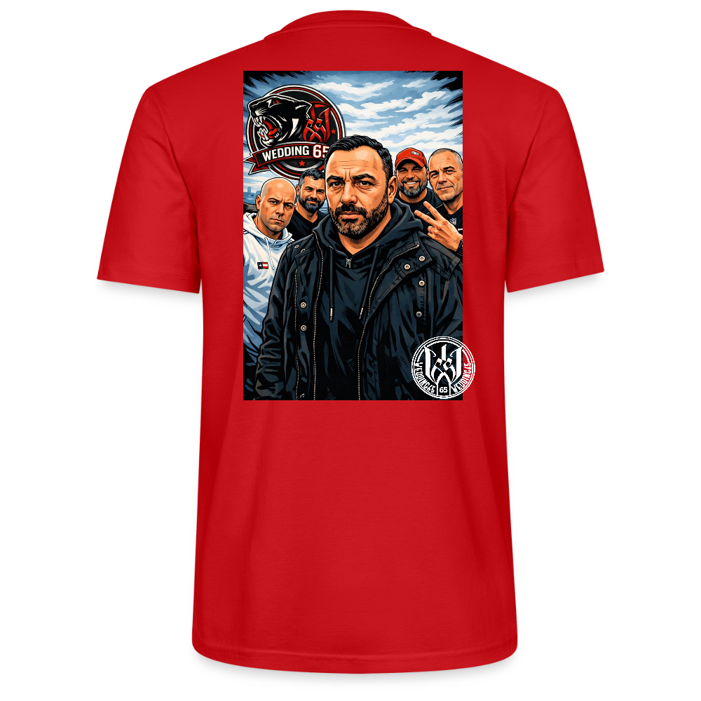 Red Panther Wedding65 Unisex T-Shirt CRAFTER - Rot
