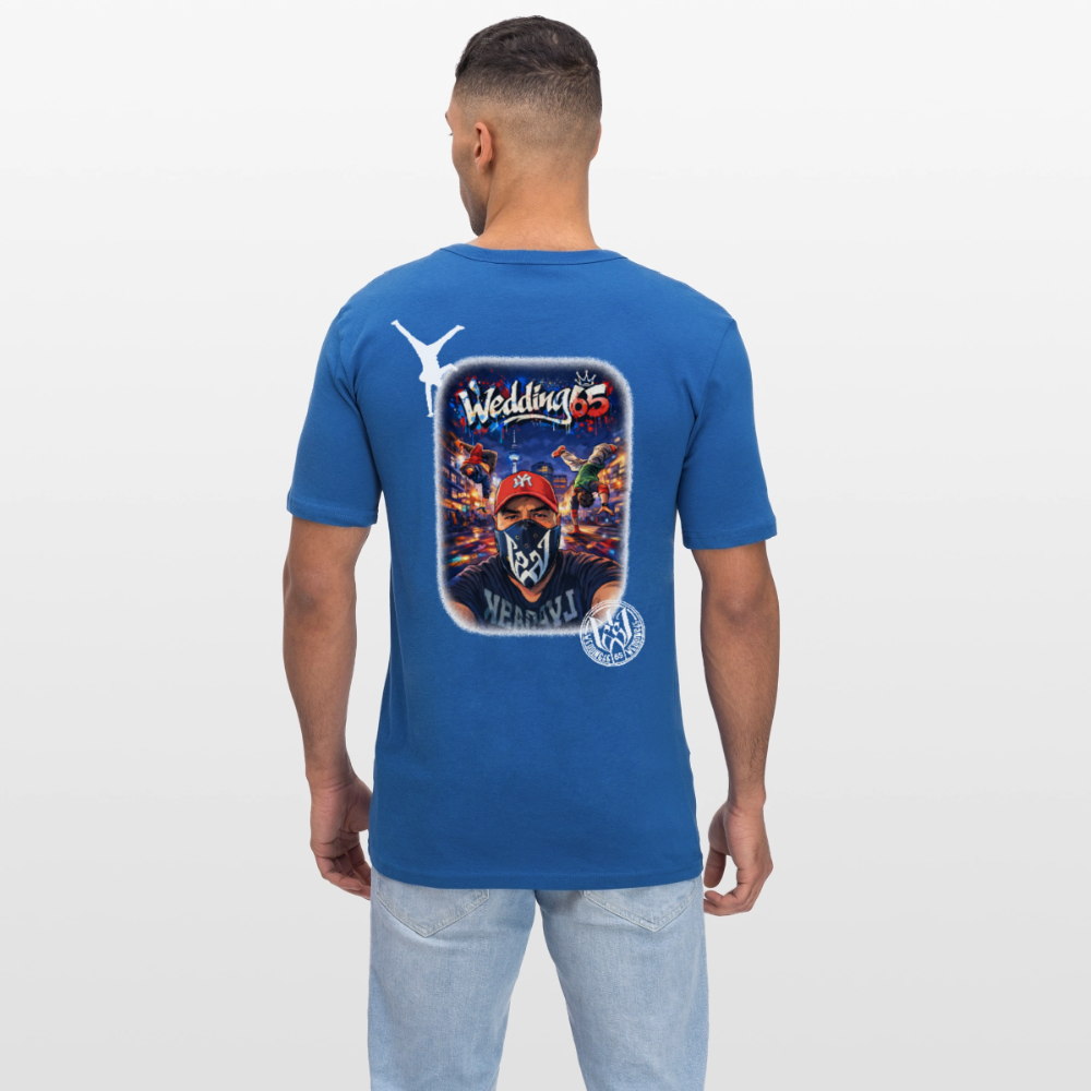 Wedding65 BreakCity Männer Slim Fit T-Shirt - Königsblau