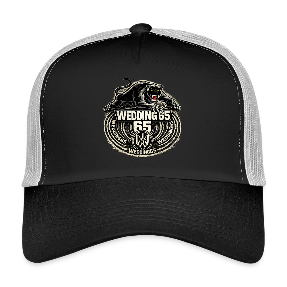 Wedding  65 Panther Berlin Trucker Cap - Schwarz/Steingrau