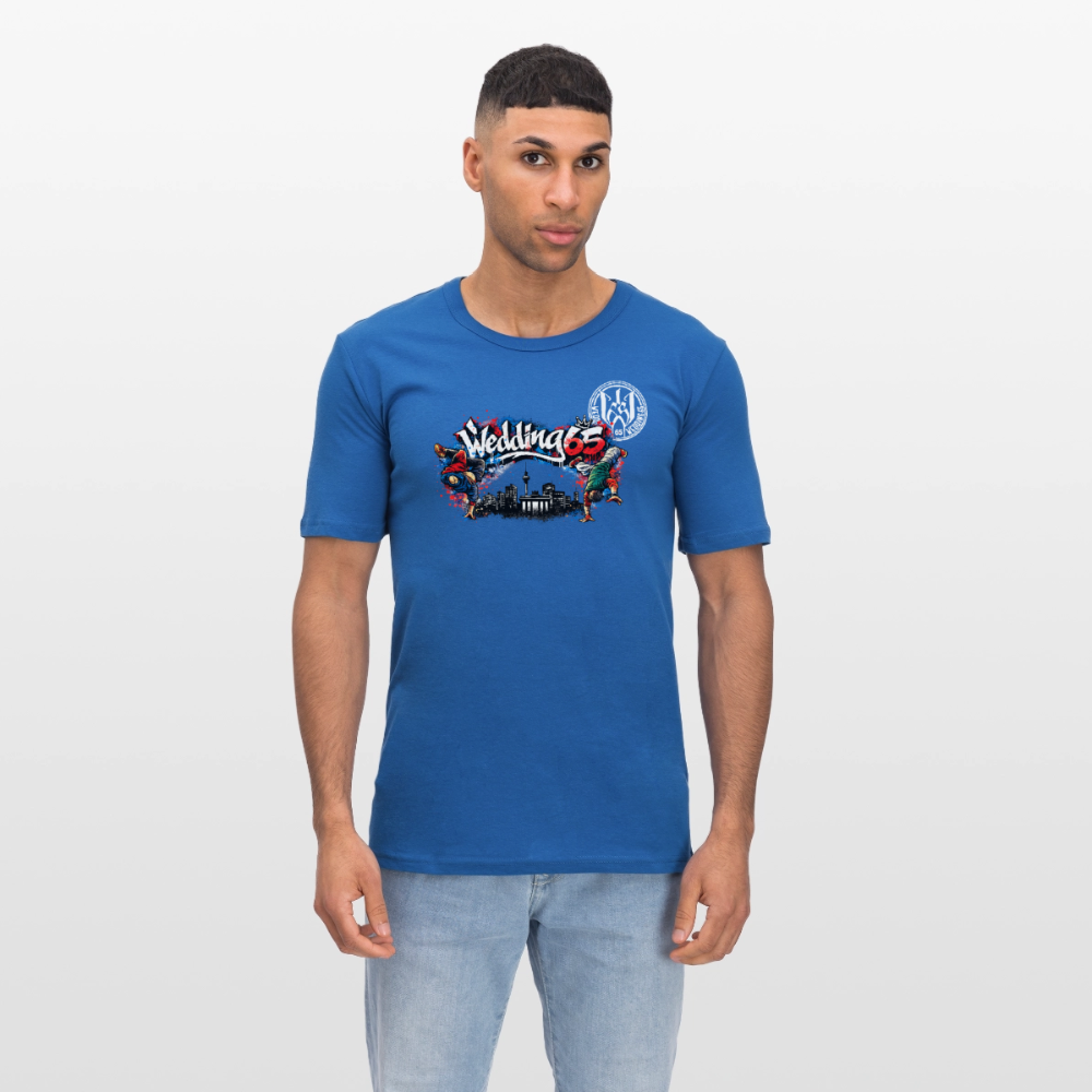 Wedding65 BreakCity Männer Slim Fit T-Shirt - Königsblau