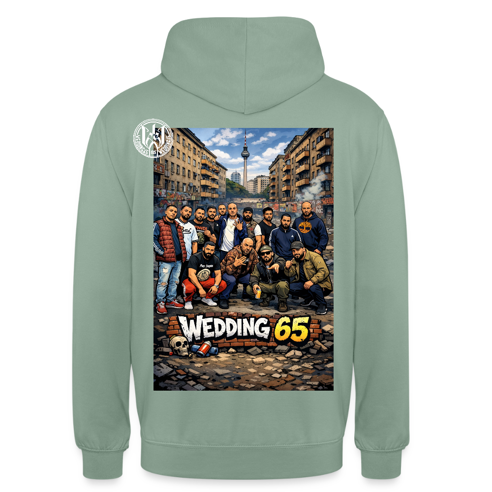 Group Wedding65 Ghetto Unisex Hoodie - Graugrün