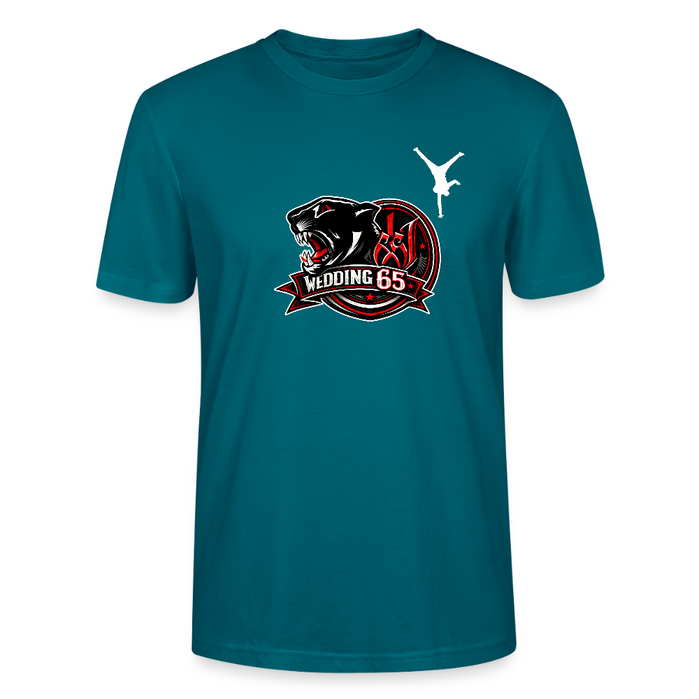 Red Panther Wedding65 Unisex T-Shirt CRAFTER - Ozeanblau