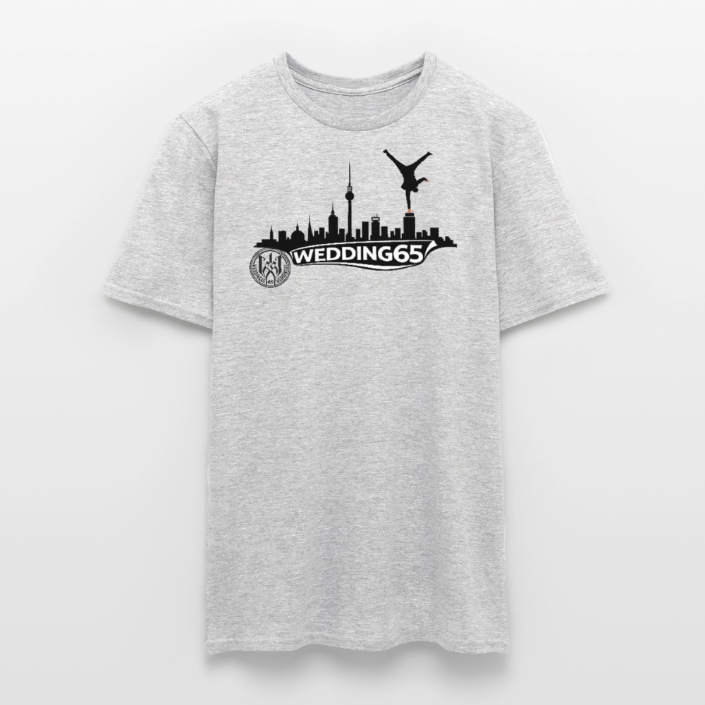 Mesutman Wedding Skyline 65 Männer T-Shirt - Grau meliert