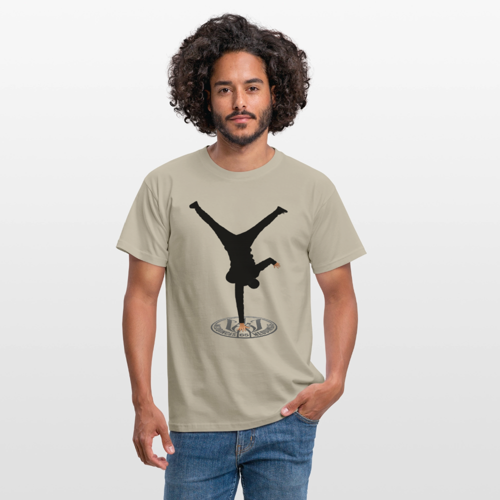 White Logo Breakdancer Mesutman Wedding65 Männer T-Shirt - Sandbeige