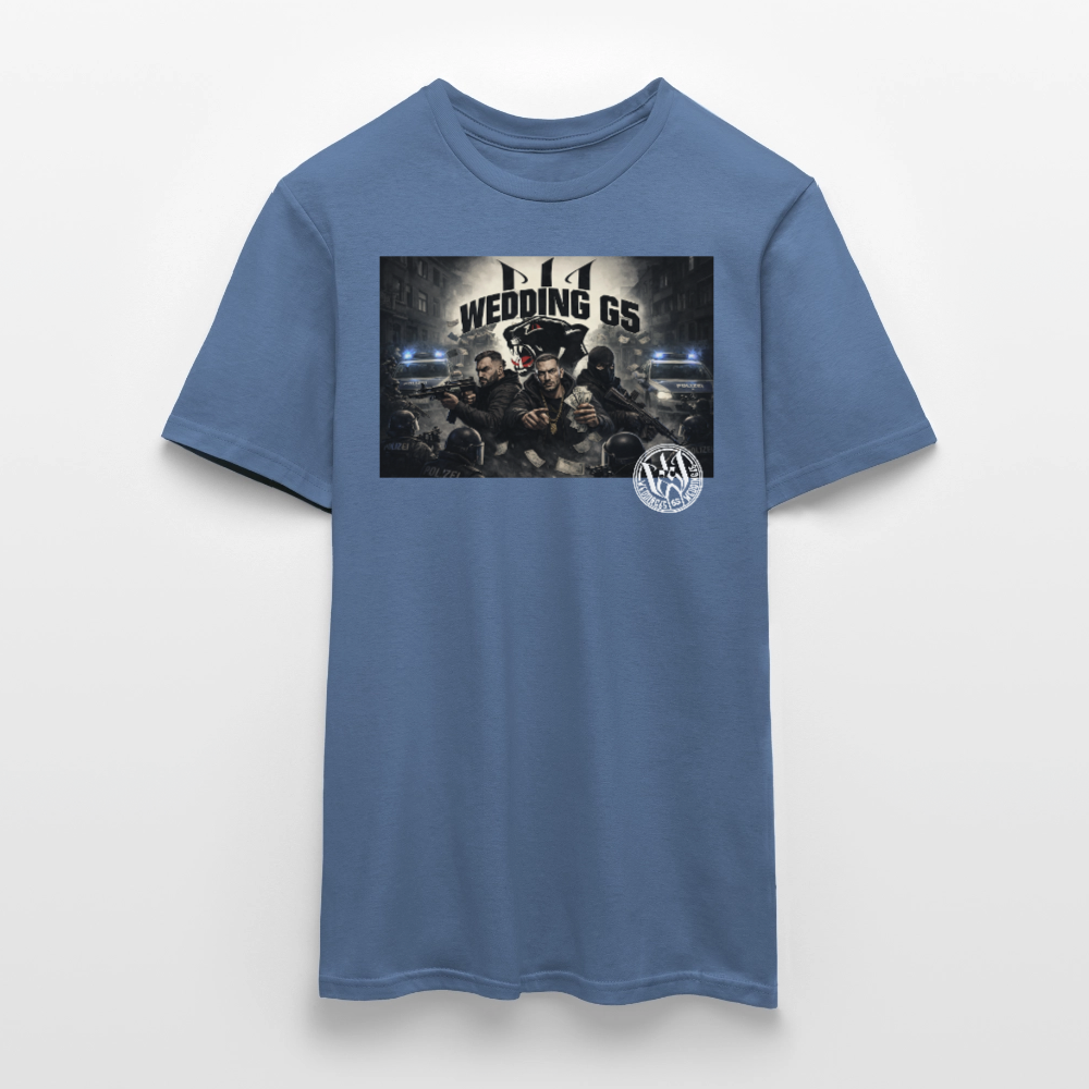 Wedding 65 Street Crime Männer T-Shirt - Taubenblau 