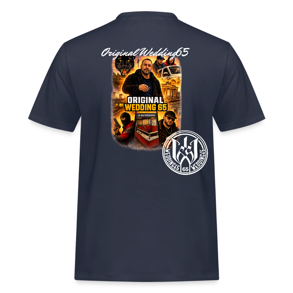 GTA Wedding65 Männer Streetwear T-Shirt - Navy